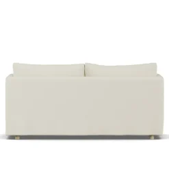 Sofá Linnevik, Oslo Nature 1540-roble blanco aceitado, 2 plazas, con faldón