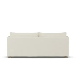 Sofá Linnevik, Oslo Nature 1540-roble blanco aceitado, 3 plazas, con faldón