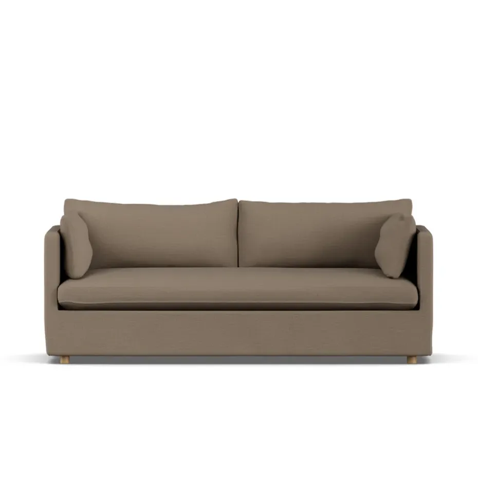 Sofá Linnevik, Same Mole 6674-roble blanco aceitado, 3 plazas, con faldón