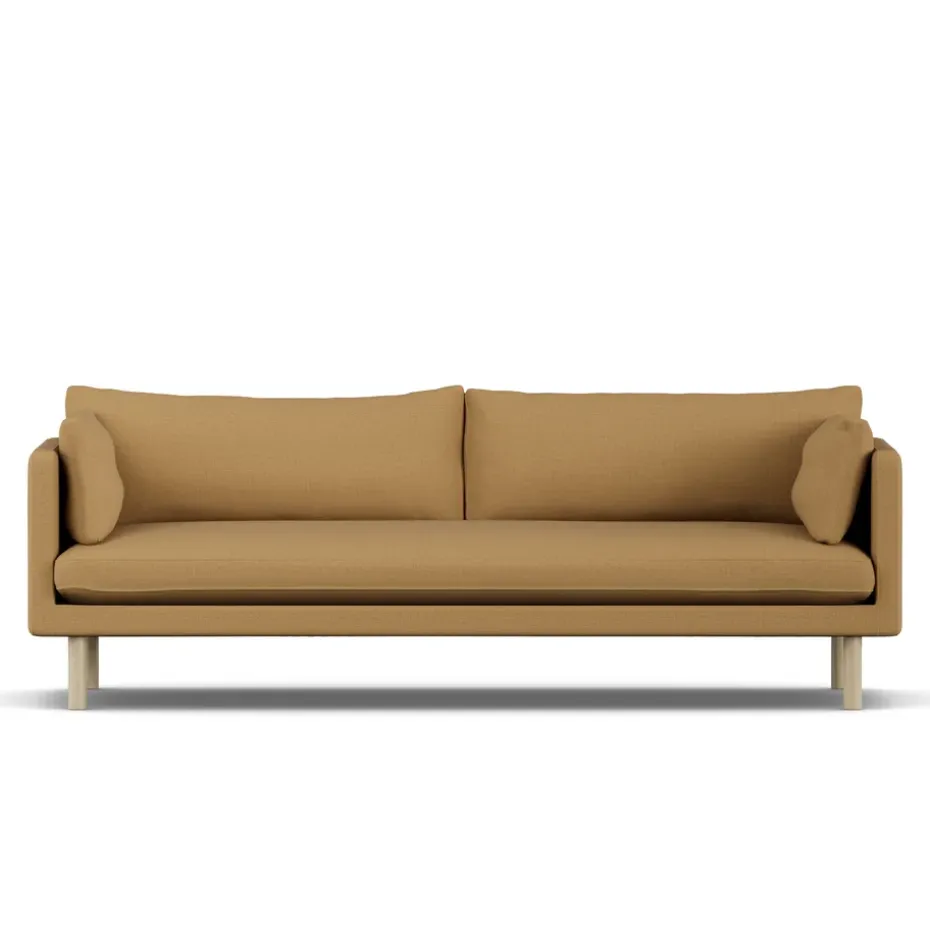 Sofá Linnevik, Same Ochre 6676-roble blanco aceitado, 4 plazas