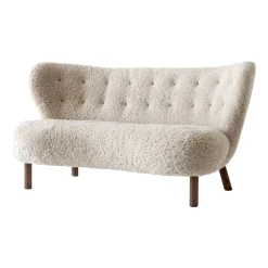 Sofá Little Petra VB2, Nogal tratado con aceite-Moonlight