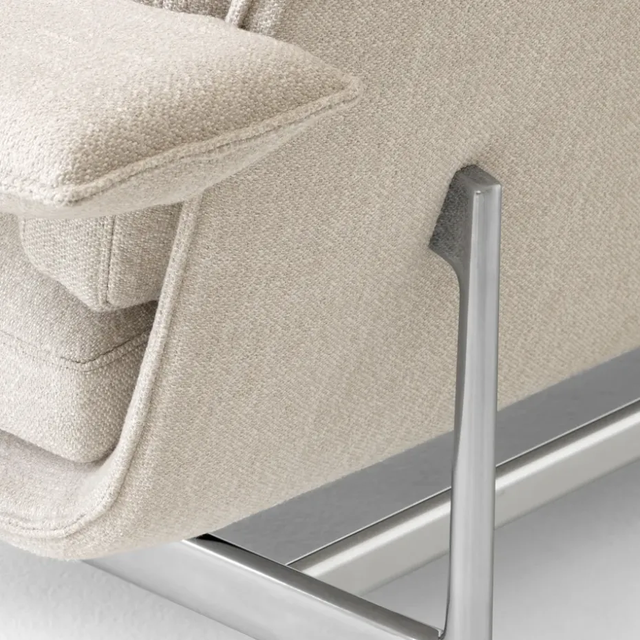 Sofá Meantime AV30 de 2 plazas, Pol. aluminium-Ecriture 0210