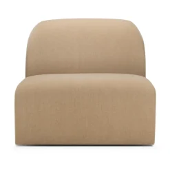 Sofá modular Bulky, módulo central de 1 plaza, Sepia claro