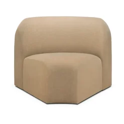 Sofá modular Bulky, módulo de esquina 45°, Sepia claro