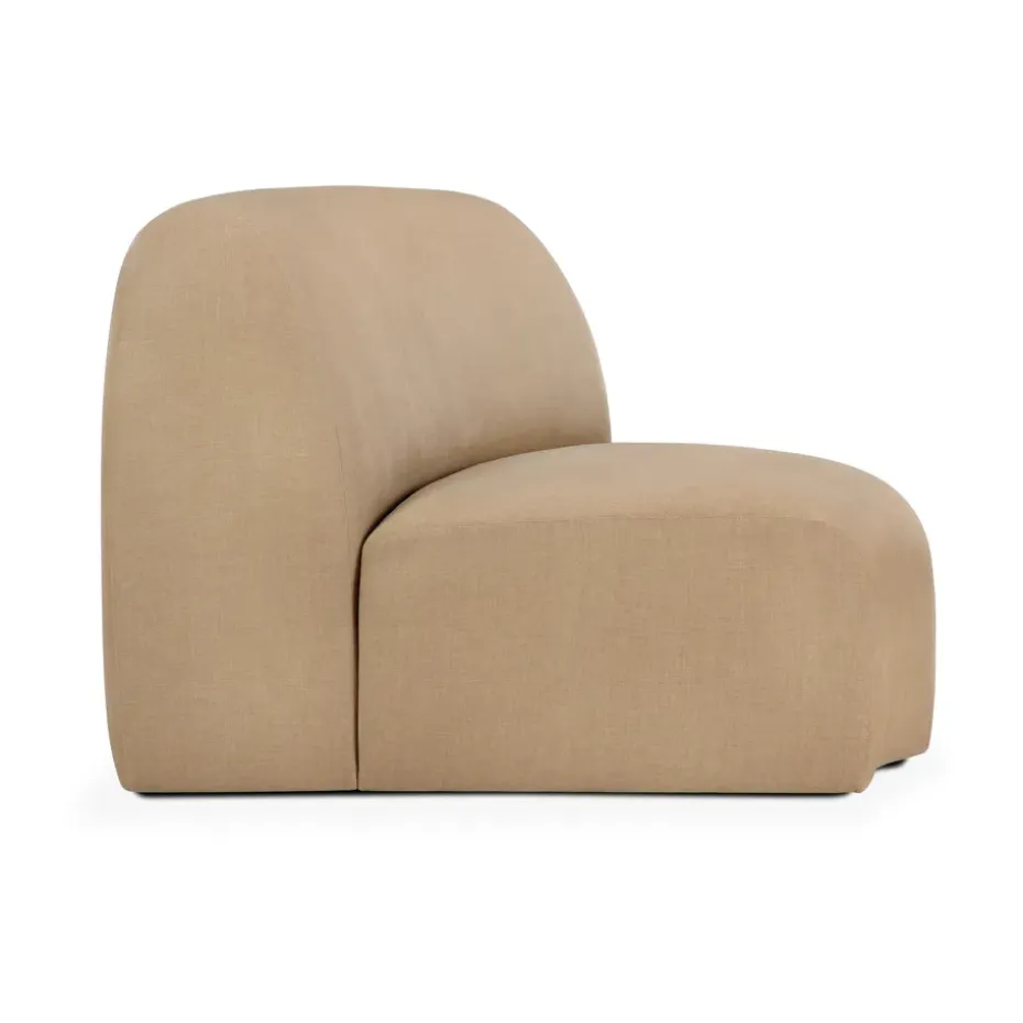 Sofá modular Bulky, módulo de esquina 45°, Sepia claro