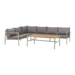 Sofá modular Cap, Light grey-gris, 6 plazas