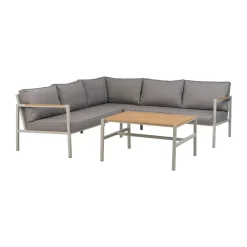 Sofá modular Cap, Light grey-gris, 5 plazas