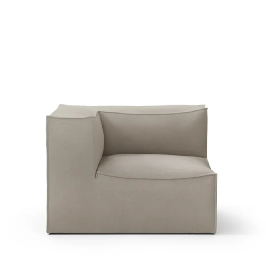 Sofá modular Catena, Tela cotton linen natural, connect corner 200