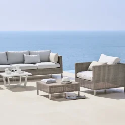 Sofá modular Connect, 2 plazas taupe, izquierdo