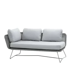Sofá modular Horizon, Cane-Line Natté light grey, derecha