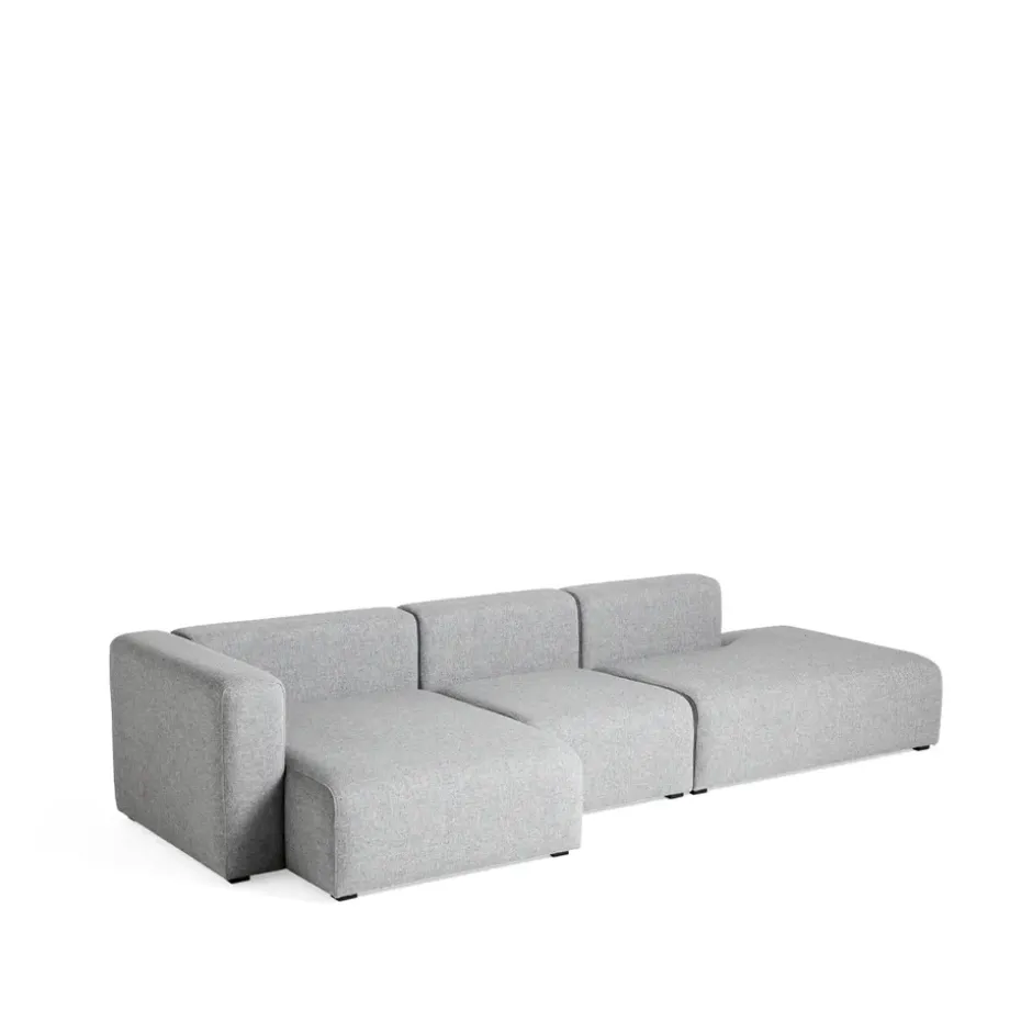 Sofá modular Mags, tejido Hallingdal 130 gris, izquierda