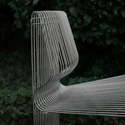 Sofá modular Pantonova, Stainless steel, concave