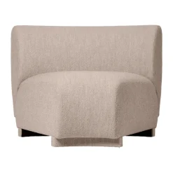 Sofá modular Rico corner 45 Soft Bouclé, Natural