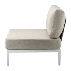 Sofá modular Santander módulo central, Blanco-beige