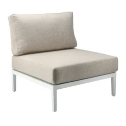 Sofá modular Santander módulo central, Blanco-beige