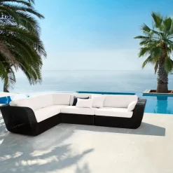 Sofá modular Savannah, Black, derecho