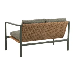 Sofá Motty, Nordic green-teddy verde, 2 plazas