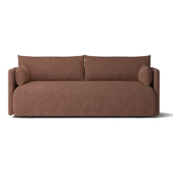 Sofá Offset 2 plazas, Audo Bouclé 08 Bordeaux