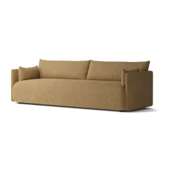 Sofá Offset 3 plazas, Audo Bouclé 06 Gold