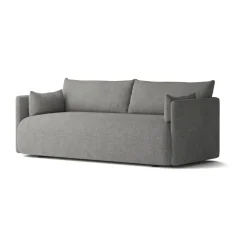 Sofá Offset 2 plazas, Audo Bouclé 16 Dark grey