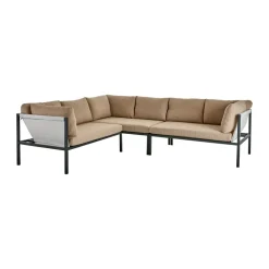 Sofá rinconera Allie, Barley-anthracite