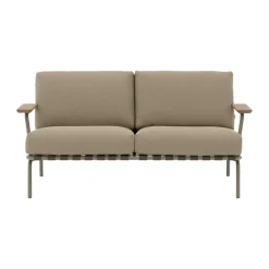 Sofá Settle de 2 plazas, Ribbed Weave 5 Taupe