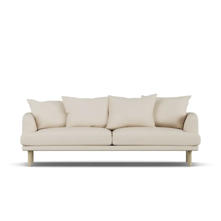 Sofá Sjövik, Same Beige 6670-roble blanco aceitado, 3 plazas