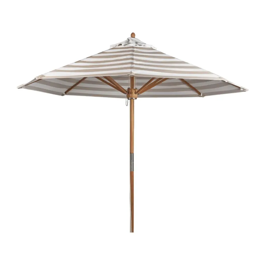 Sombrilla Hisshult Ø270 cm, Beige stripe-teak