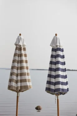 Sombrilla Hisshult Ø270 cm, Beige stripe-teak