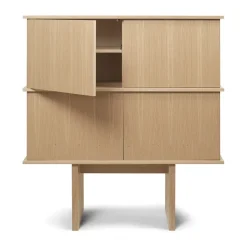 Stilt sideboard double 109x100 cm, Natural oak