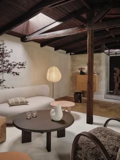 Stilt sideboard double 109x100 cm, Natural oak