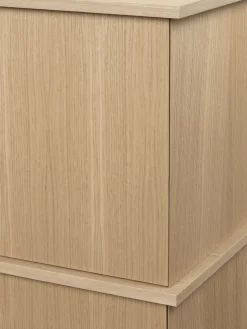 Stilt sideboard single 72,5x100 cm, Natural oak