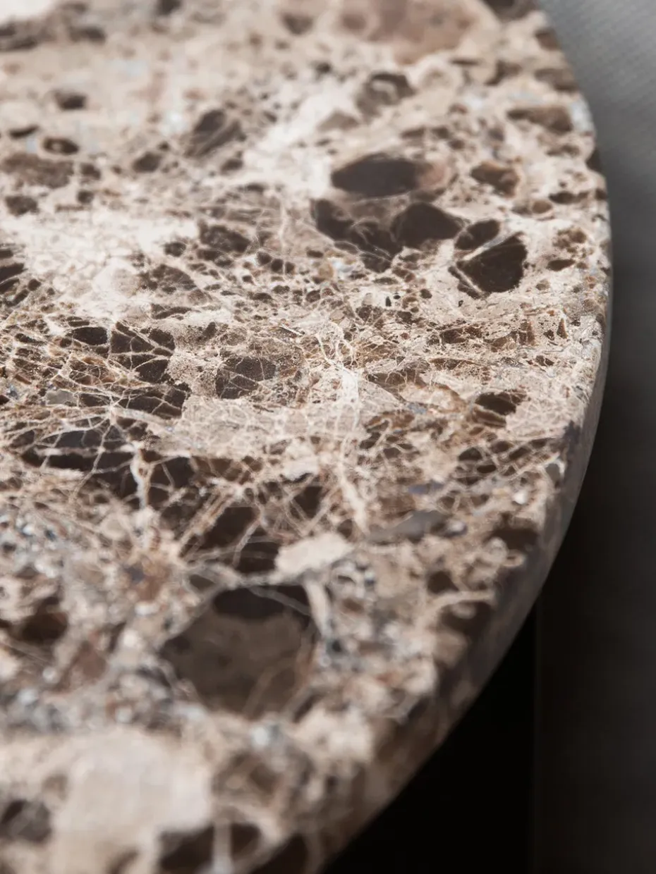 Tablero Androgyne para mesa auxiliar Ø65 cm, Calacatta Viola