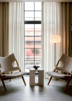 Tablero Androgyne para mesa auxiliar Ø65 cm, Calacatta Viola