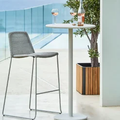 Taburete alto Breeze, White grey