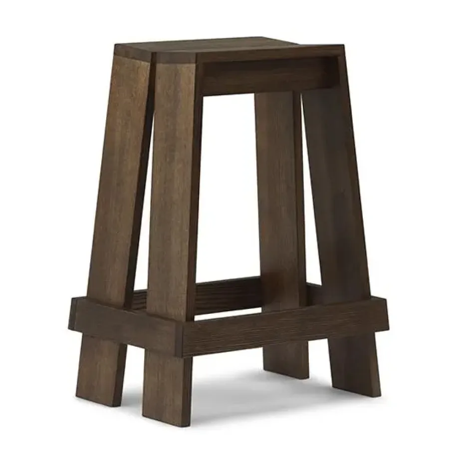 Taburete alto Let 65 cm, Brown Stained Ash