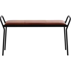 Taburete Anytwo, Negro-coñac vintage