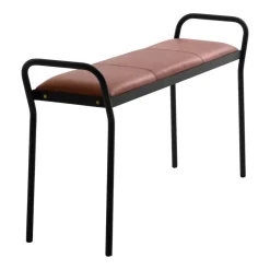 Taburete Anytwo, Negro-coñac vintage