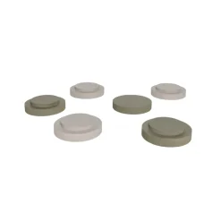 Taburete apilable Iro, Olive-clay