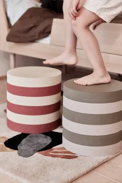 Taburete apilable Iro, Olive-clay