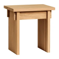 Taburete Artisan 30x40 cm, Roble lacado en tono cálido