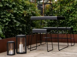 Taburete A-stool outdoor 45 cm, Black