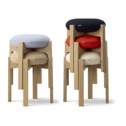 Taburete bajo Pioneer, Hallingdal 200 - roble lacado