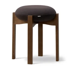 Taburete bajo Pioneer, Vidar 386-roble teñido ahumado lacado