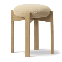 Taburete bajo Pioneer, Vidar 323‑ roble lacado