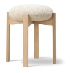 Taburete bajo Pioneer, Zero 0001 - lacado roble