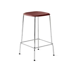 Taburete bajo Soft Edge 30, fall red, estructura cromada