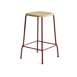 Taburete bajo Soft Edge 30, Oak-fall red estructura de acero