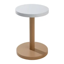 Taburete bajo Trisse Ø31x45 cm, Beige