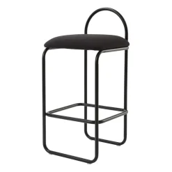 Taburete bar Angui bouclé, Anthracite
